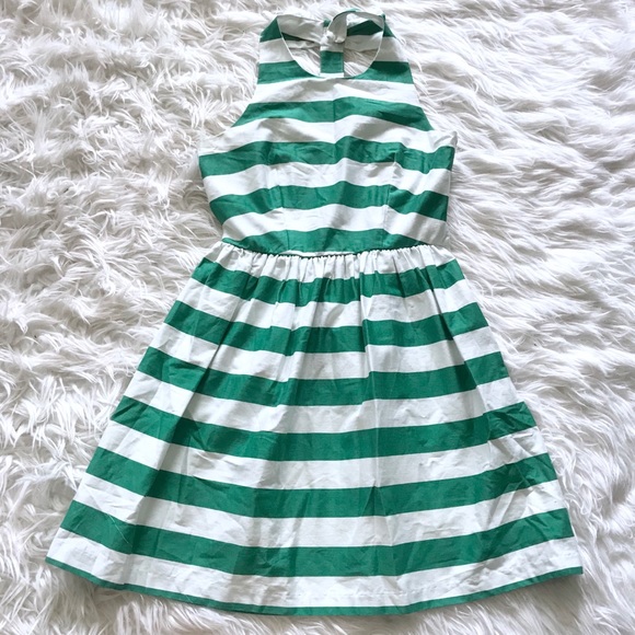 Jodi Kristopher Striped Bow Back Fit & Flare Dress - Picture 3 of 8